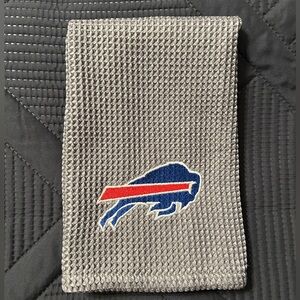 Buffalo Bills Gray Waffle Knit Hand Towel Kitchen